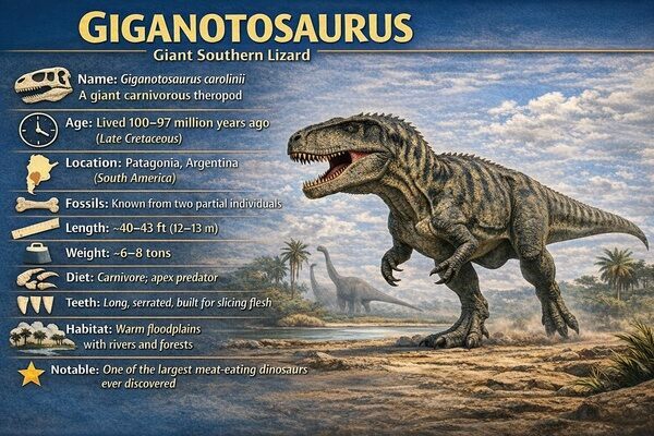 Giganotosaurus Infographic